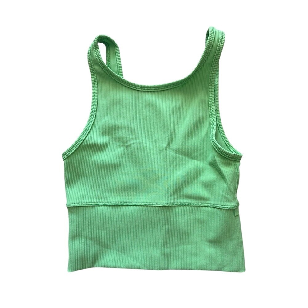 Lululemon Power Pivot Tank‎ Top Size 0 Ribbed Green